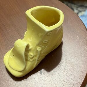 Yellow Kids Shoe Planter